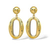 Orecchini classici con pendente ovale - Gold