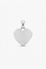 Charm Cuore Liscio - colore argento