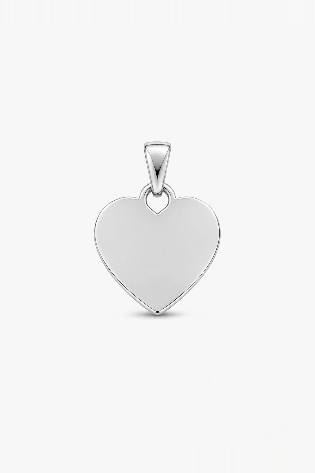 Charm Cuore Liscio - colore argento