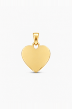 Charm Cuore Liscio - colore oro