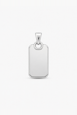 Charm Rettangolo - colore argento