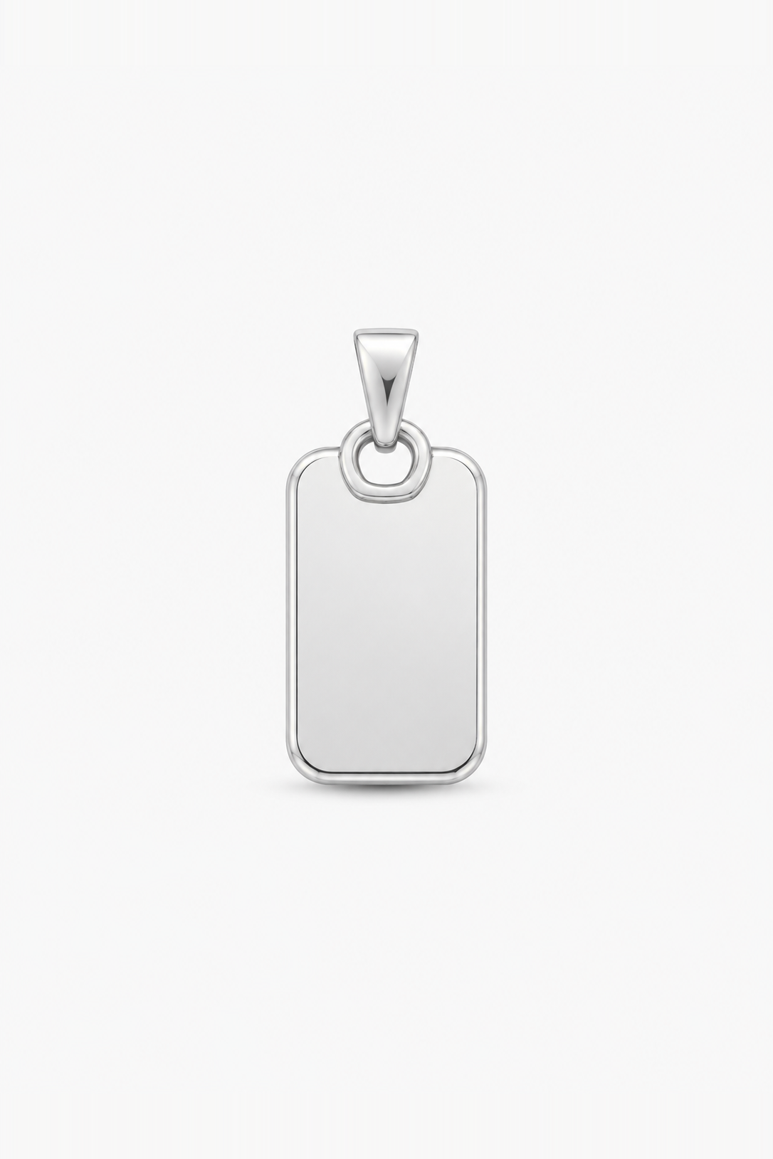Charm Rettangolo - colore argento