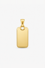Charm Rettangolo - colore oro
