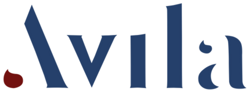 Avila logo blu con accento rosso