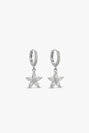 Orecchini Fiori a strass