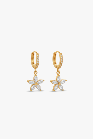 Orecchini Fiori a strass