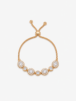 Bracciale Ovale Trasparente - Finitura Dorata