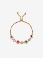 Bracciale Goccia Multicolore - Finitura Dorata