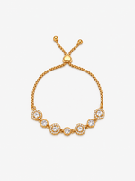 Bracciale Quadrato Trasparente - Finitura Dorata