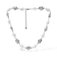 Collana a perle irregolari in acciaio