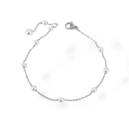 Bracciale con perle di aggancio