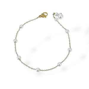 Bracciale con perle di aggancio