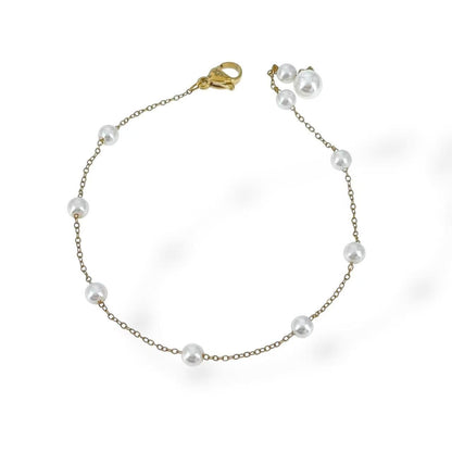 Bracciale con perle di aggancio