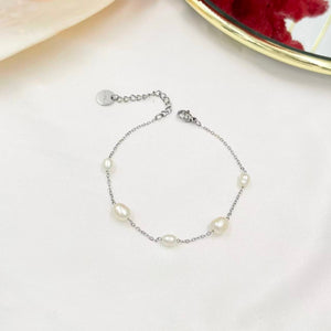 Bracciale spezzati di perle irregolari