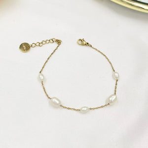 Bracciale spezzati di perle irregolari