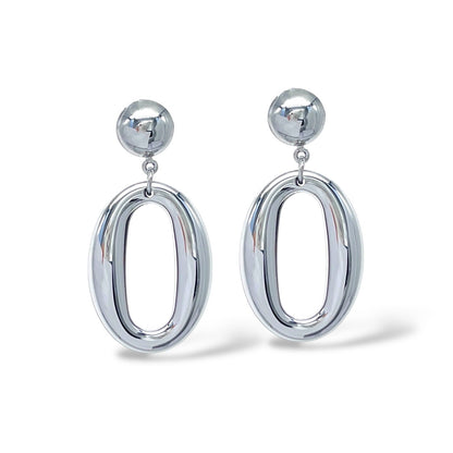 Orecchini classici con pendente ovale