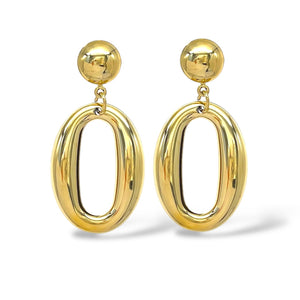 Orecchini classici con pendente ovale