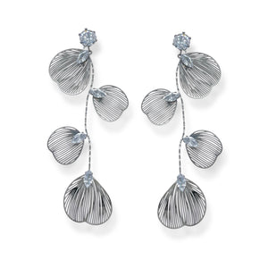 Orecchini ginkgo biloba alta bigiotteria