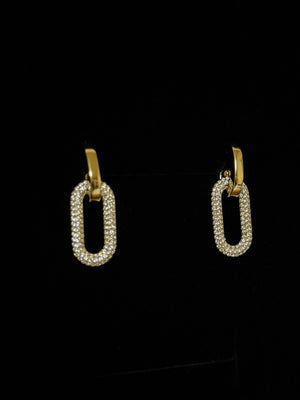 Orecchini con pendenti diamantati