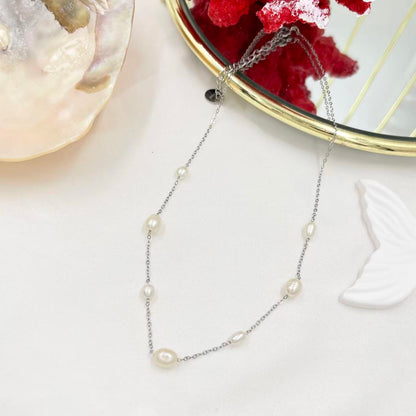 Collana spezzati di perle irregolari