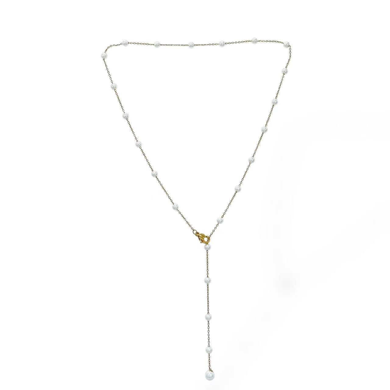 Collana con perle di aggancio
