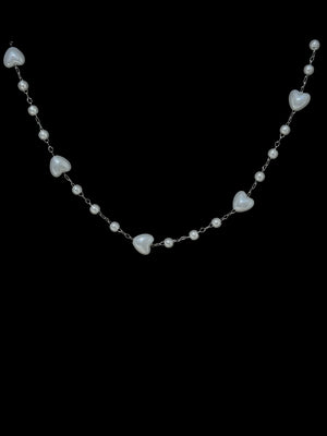 Collana perle a cuori