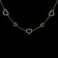 Collana cuori vuoti