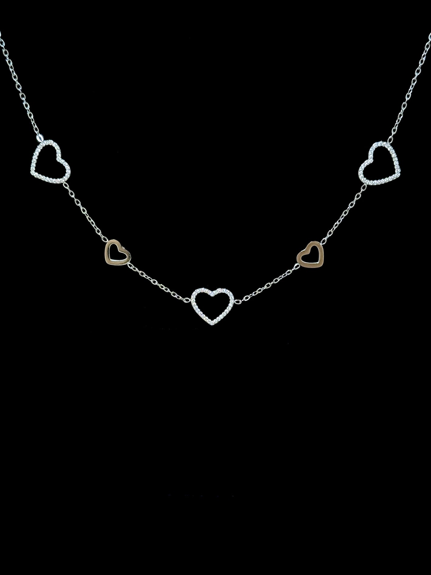 Collana cuori vuoti
