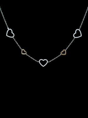 Collana cuori vuoti