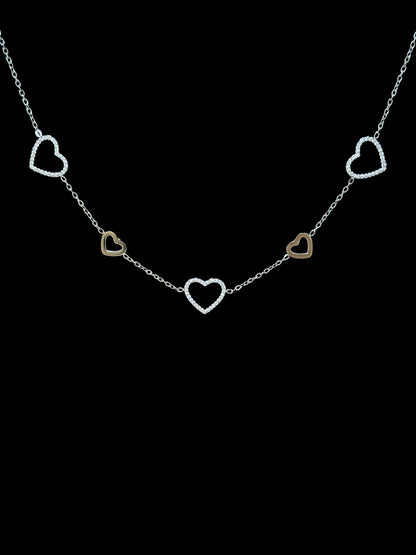 Collana cuori vuoti