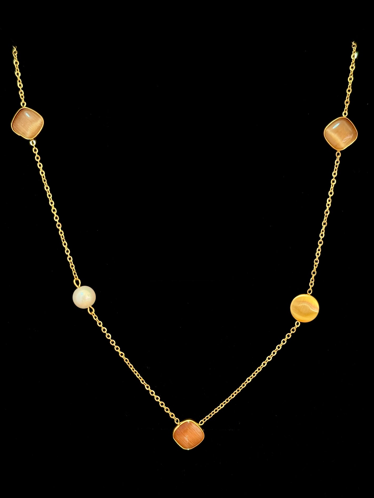 Collana opaliti e perla