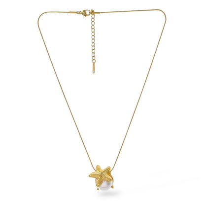 Collana perla e stella marina