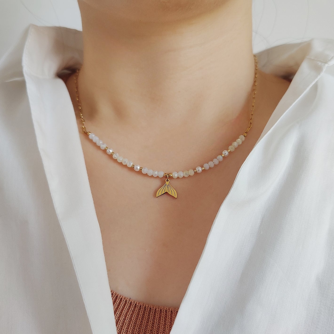Collana con coda di sirena